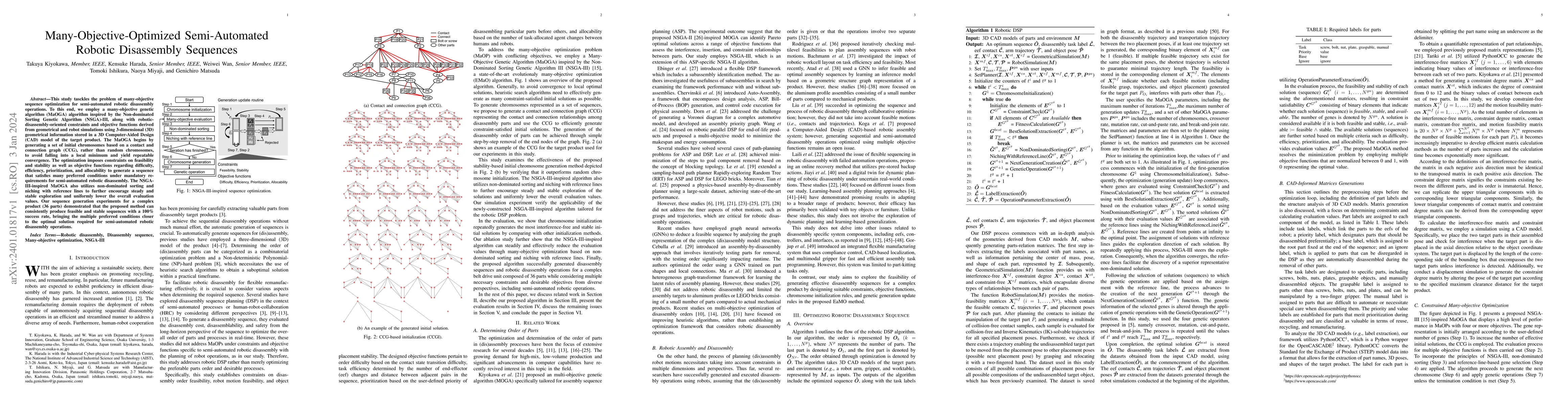 Thumbnail for Many-Objective-Optimized Semi-Automated Robotic Disassembly Sequences