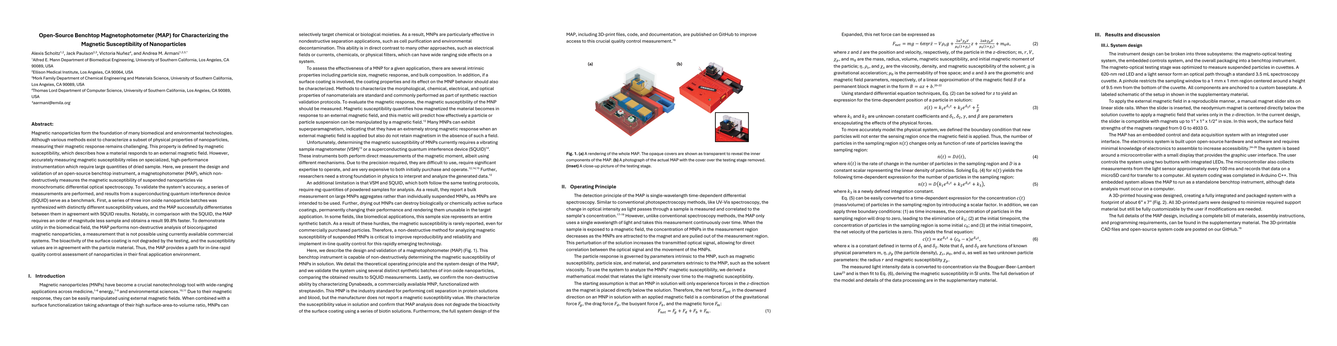 Thumbnail for Open-source Magnetophotometer (MAP) for Nanoparticle Characterization