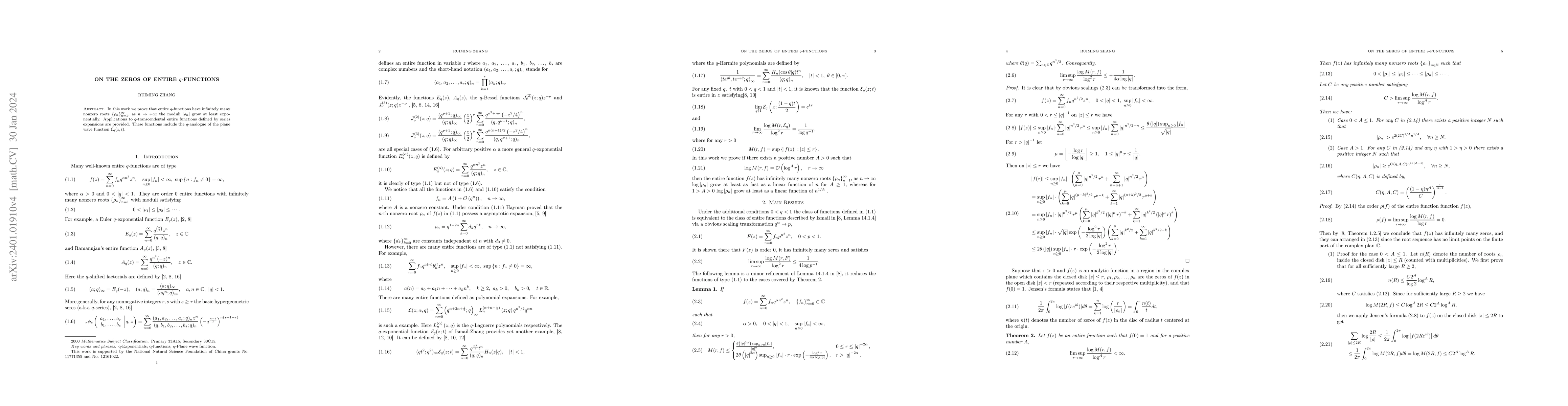 Thumbnail for On the Zeros of Certain Entire Functions