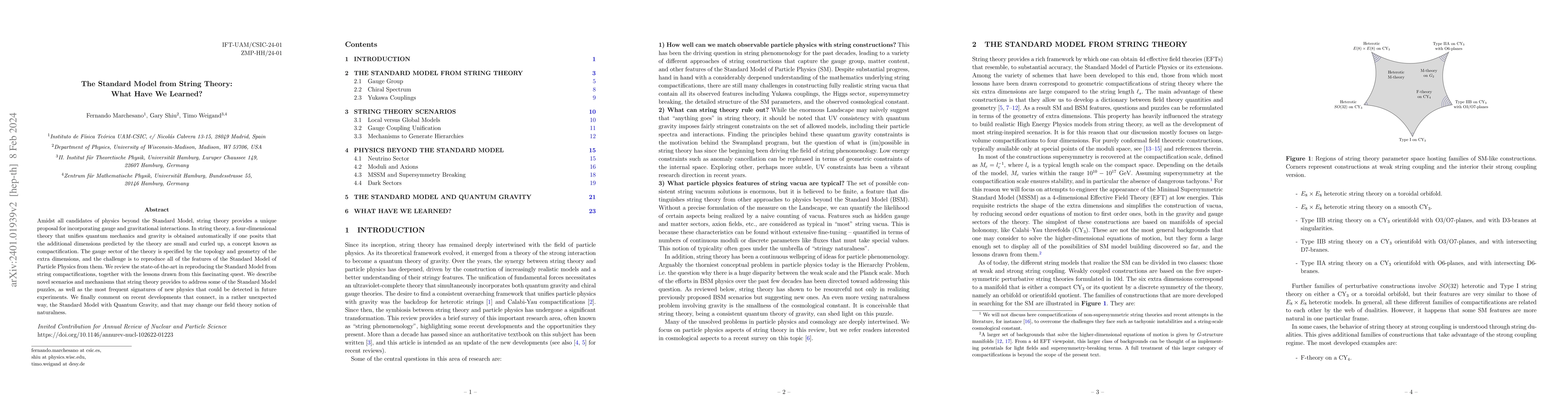 Thumbnail for The Standard Model from String Theory: What Have We Learned?