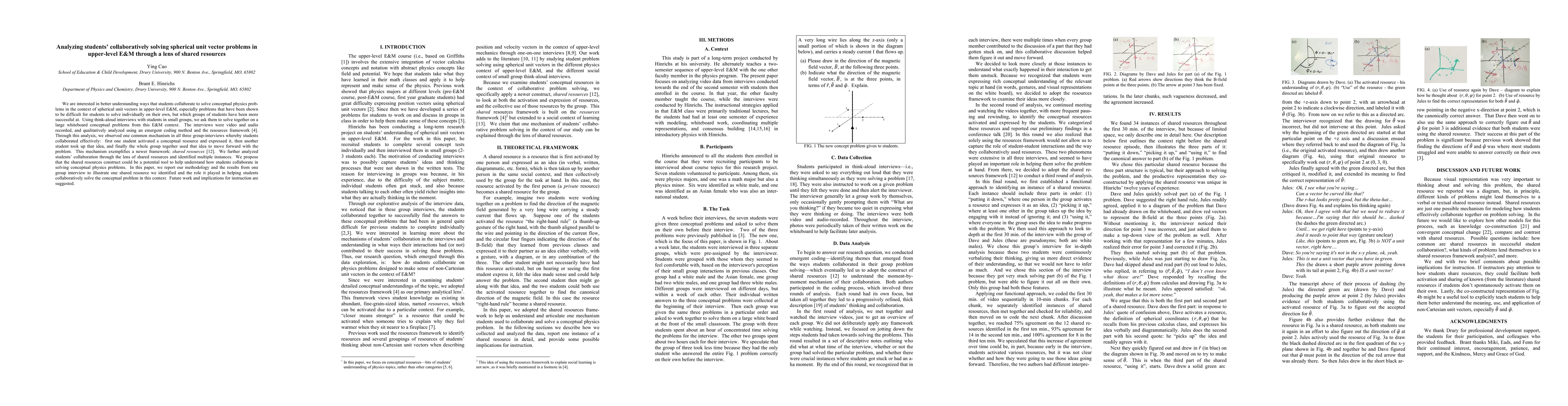 Thumbnail for Analyzing students collaboratively solving spherical unit vector
  problems in upper level E and M through a lens of shared resources
