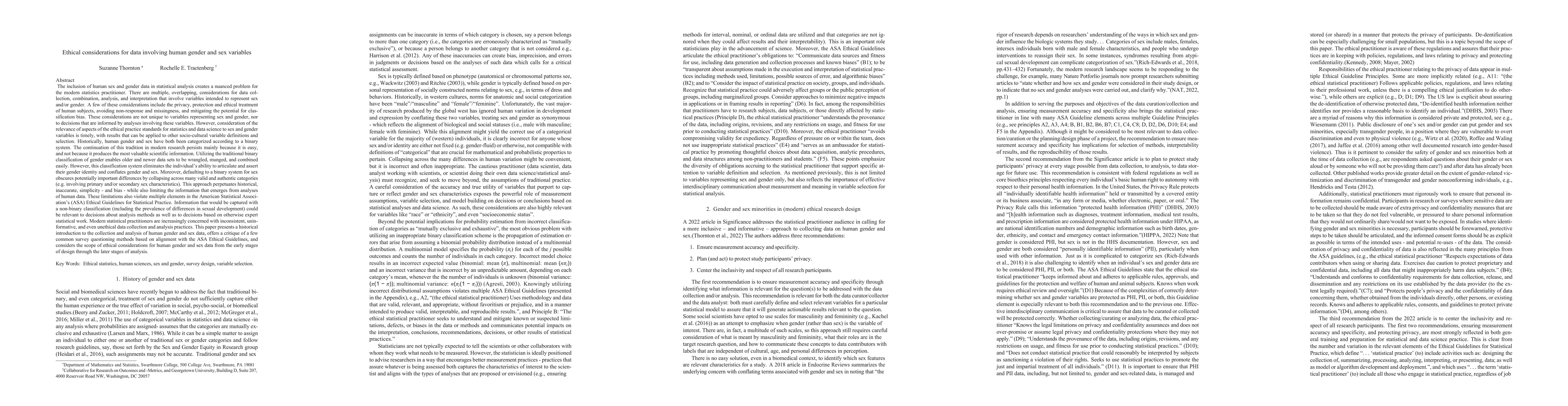 Thumbnail for Ethical considerations for data involving human gender and sex variables