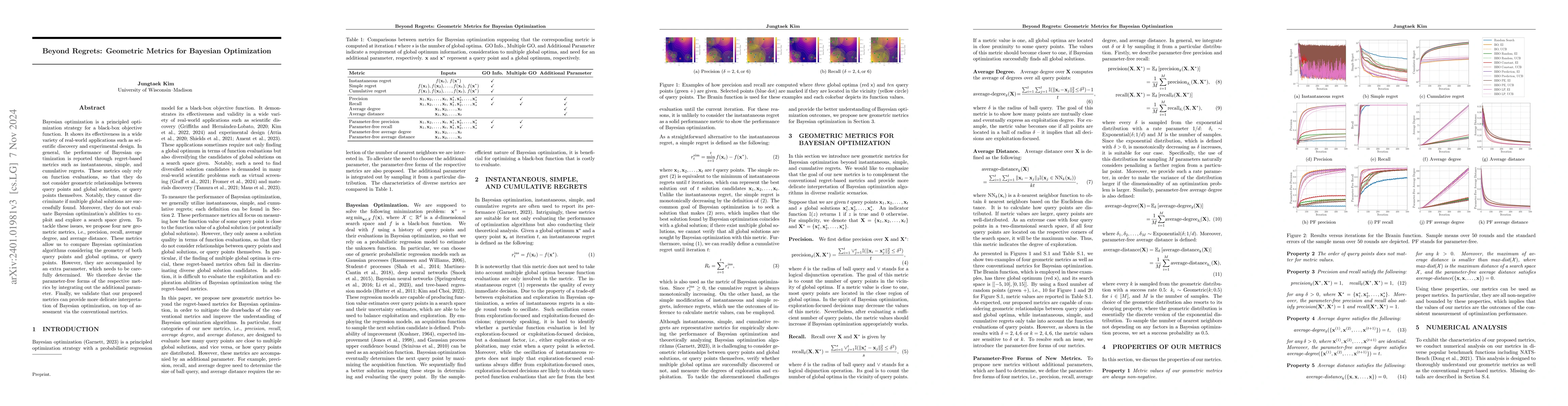 Thumbnail for Beyond Regrets: Geometric Metrics for Bayesian Optimization