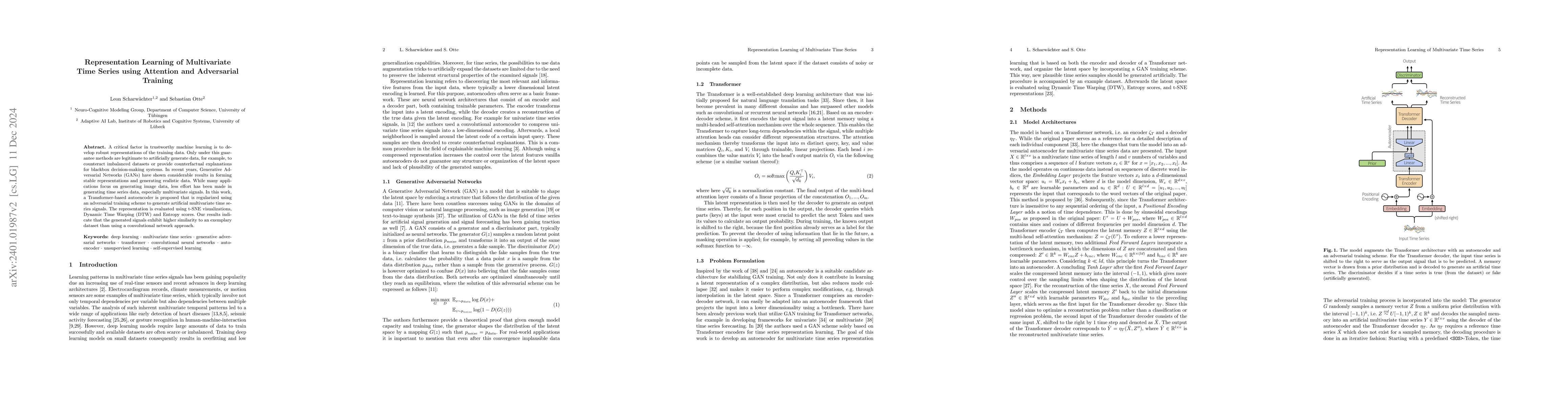 Thumbnail for Representation Learning of Multivariate Time Series using Attention and
  Adversarial Training