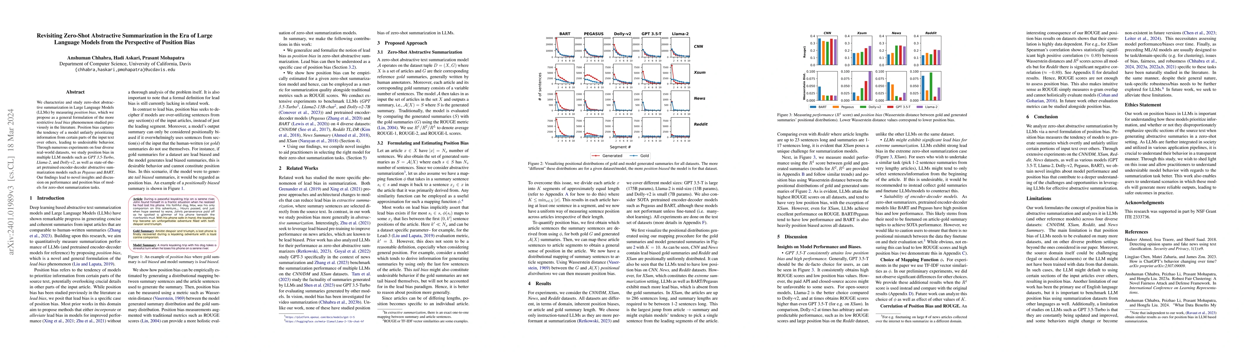 Thumbnail for Revisiting Zero-Shot Abstractive Summarization in the Era of Large
  Language Models from the Perspective of Position Bias