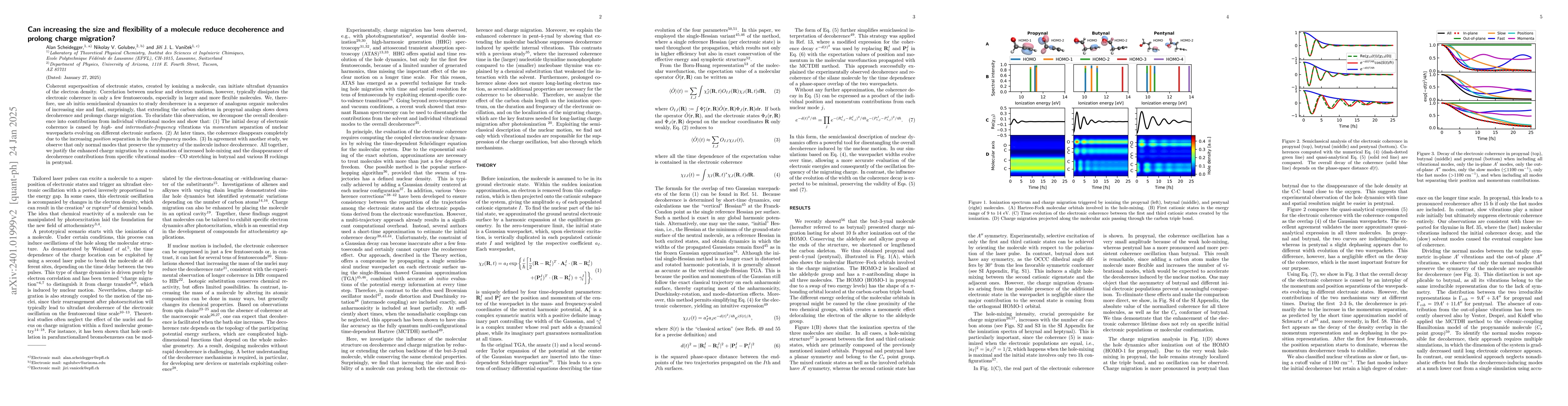 Thumbnail for Can increasing the size and flexibility of a molecule reduce
  decoherence?