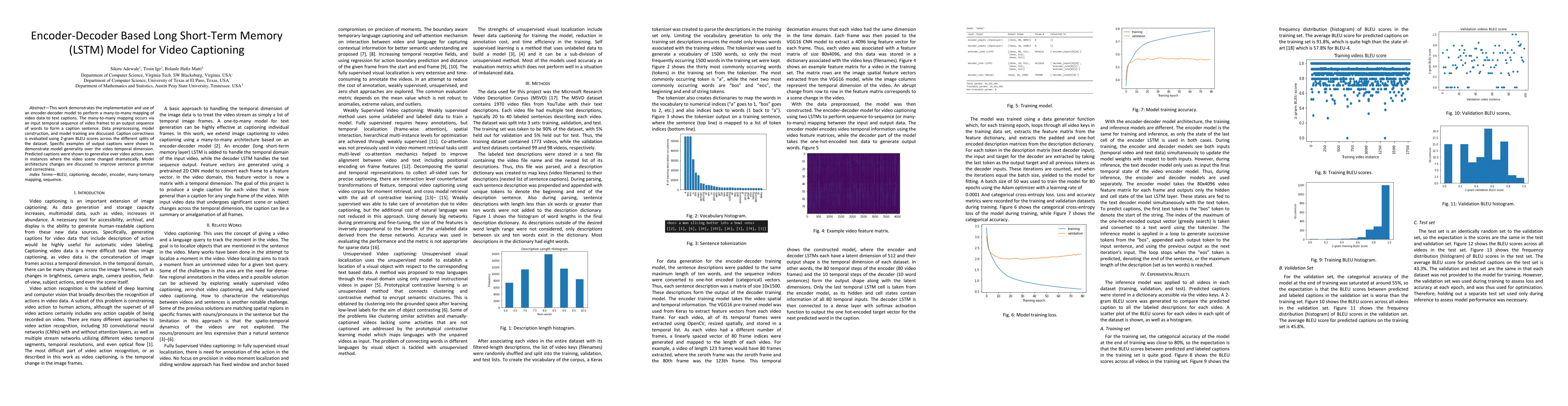 Thumbnail for Encoder-Decoder Based Long Short-Term Memory (LSTM) Model for Video
  Captioning