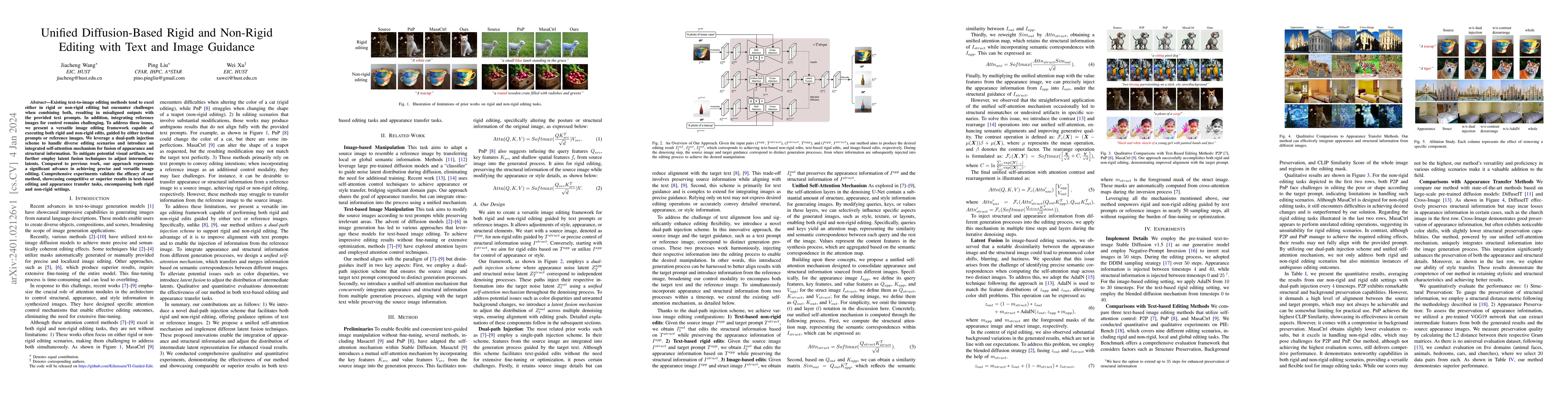 Thumbnail for Unified Diffusion-Based Rigid and Non-Rigid Editing with Text and Image
  Guidance