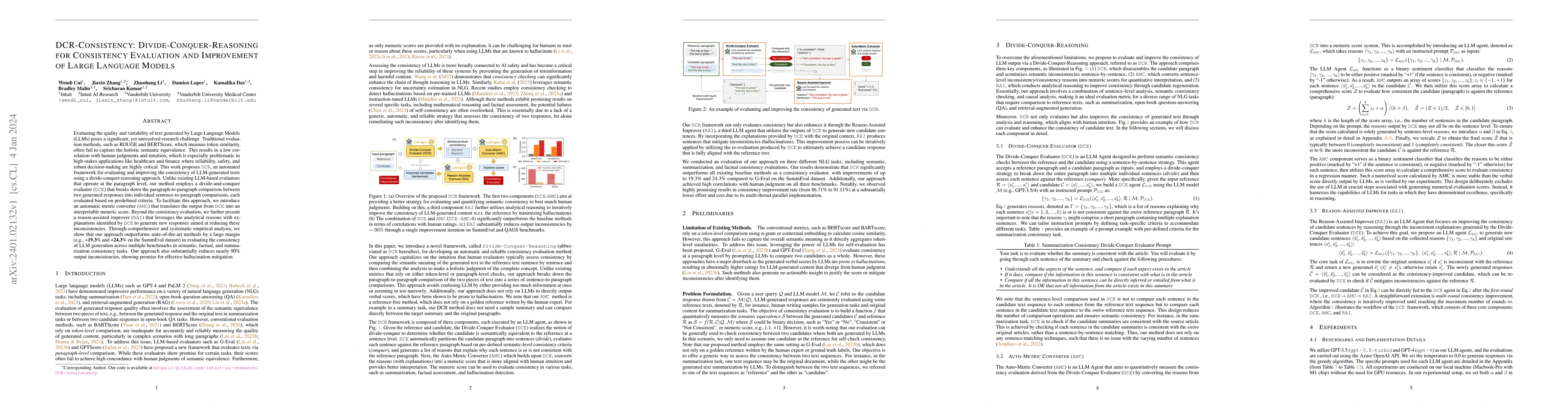 Thumbnail for DCR-Consistency: Divide-Conquer-Reasoning for Consistency Evaluation and
  Improvement of Large Language Models