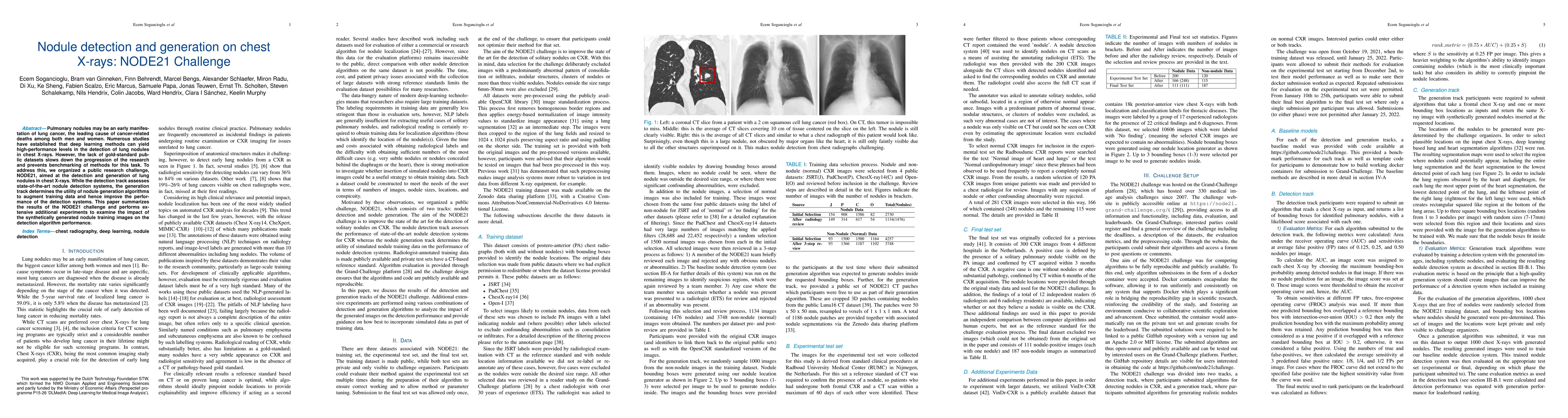 Thumbnail for Nodule detection and generation on chest X-rays: NODE21 Challenge