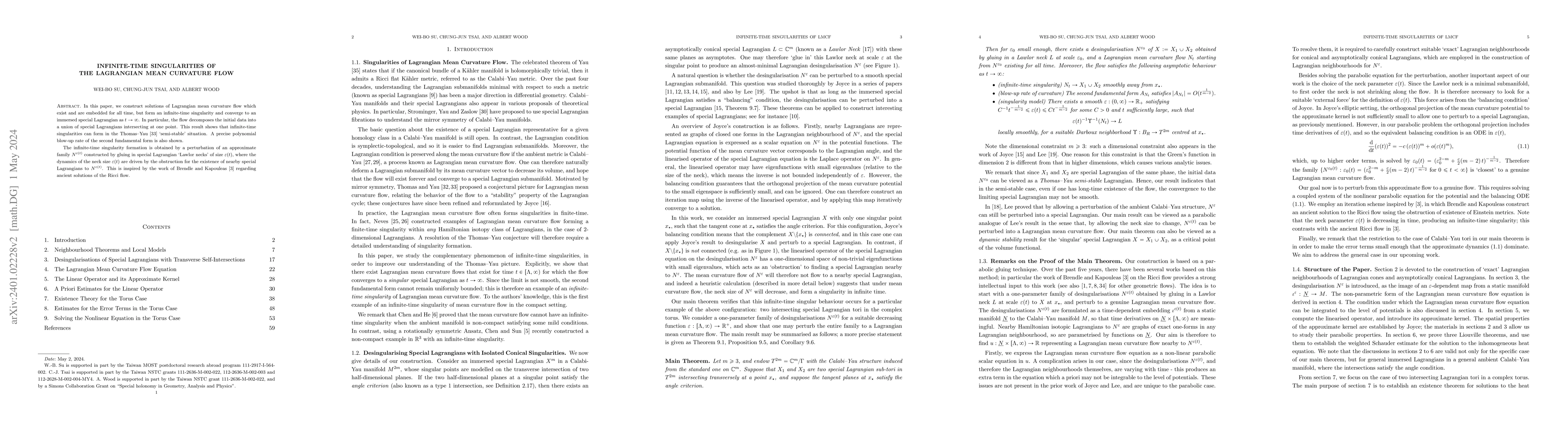 Thumbnail for Infinite-Time Singularities of the Lagrangian Mean Curvature Flow