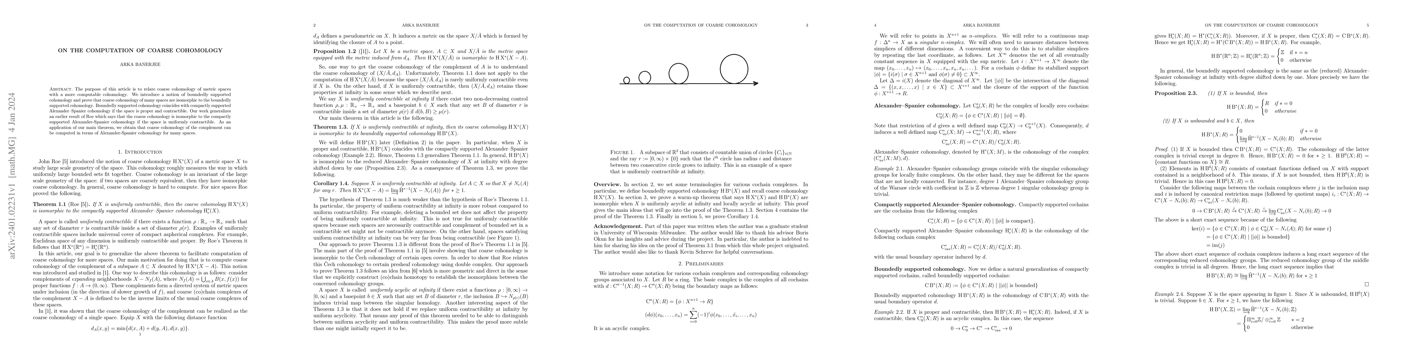 Thumbnail for On the computation of coarse cohomology