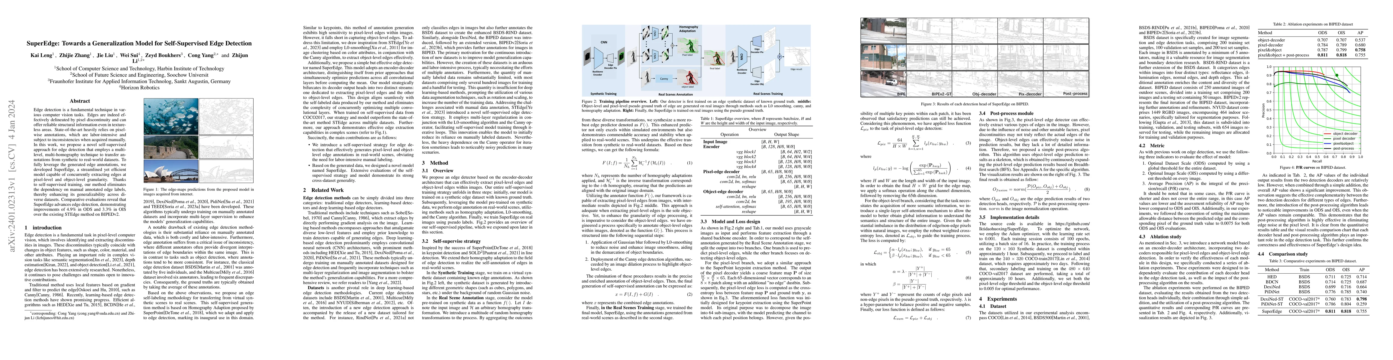 Thumbnail for SuperEdge: Towards a Generalization Model for Self-Supervised Edge
  Detection