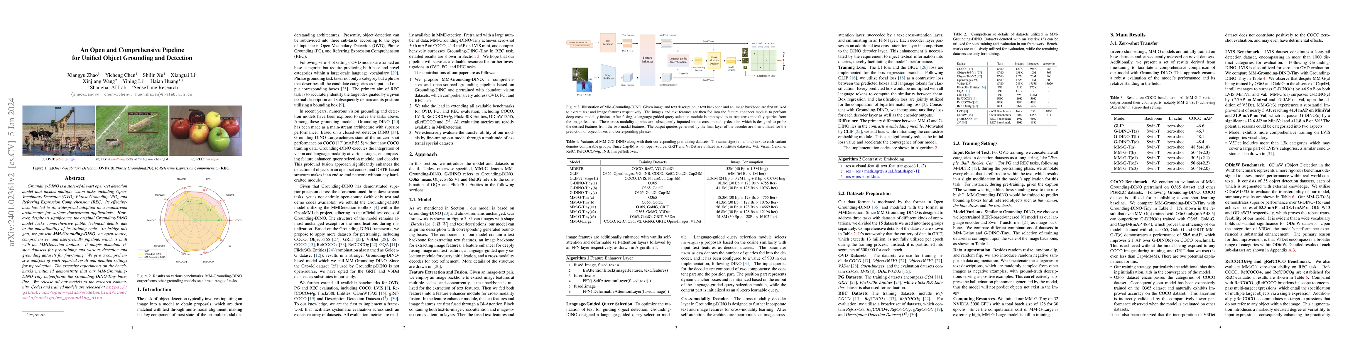 Thumbnail for An Open and Comprehensive Pipeline for Unified Object Grounding and
  Detection