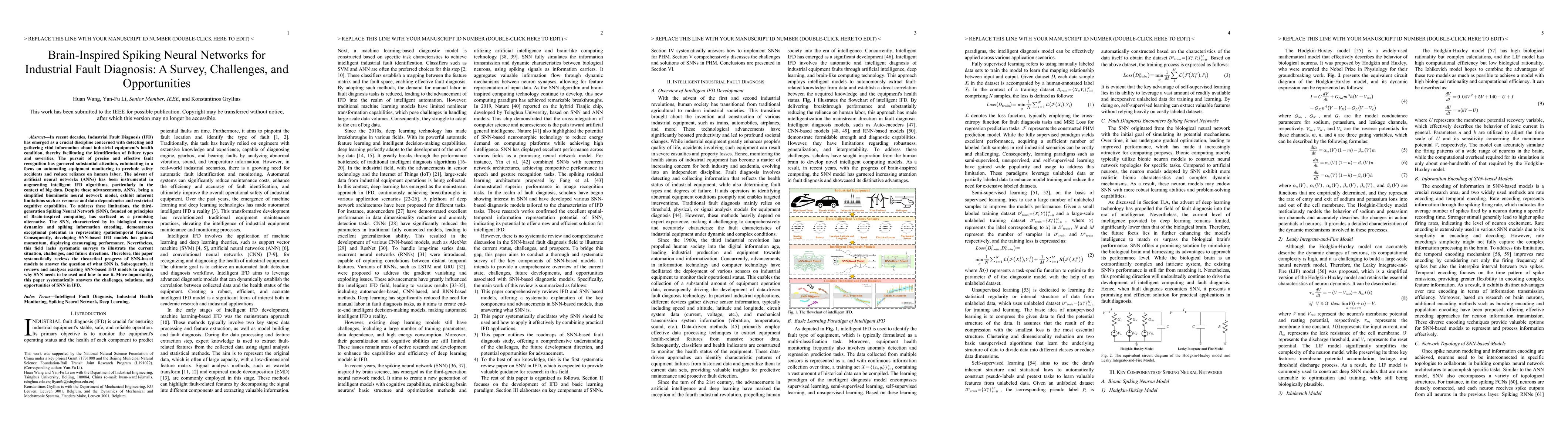 Thumbnail for Brain-Inspired Spiking Neural Networks for Industrial Fault Diagnosis: A
  Survey, Challenges, and Opportunities