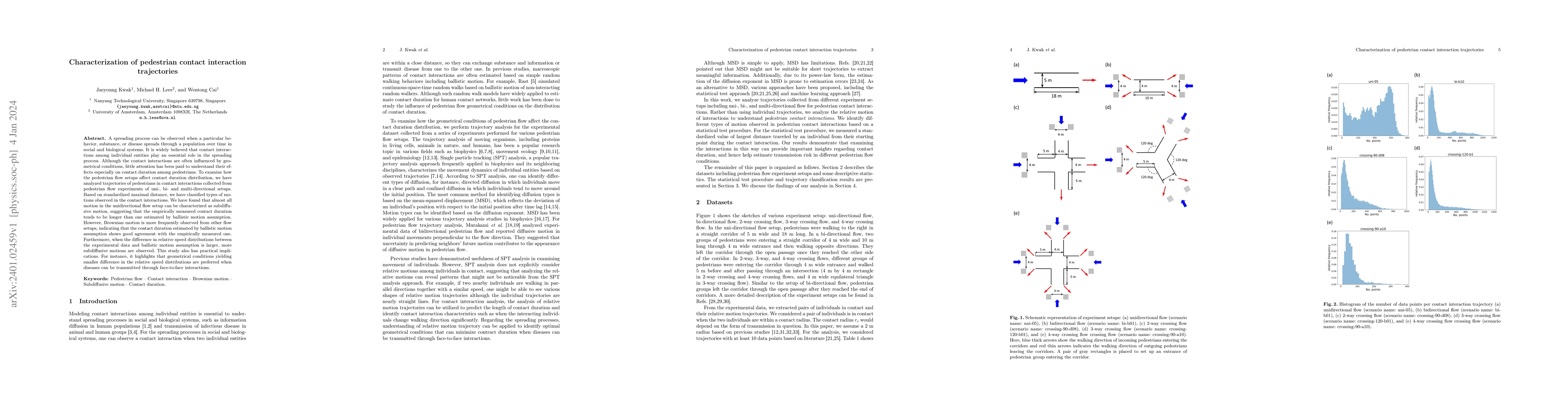 Thumbnail for Characterization of pedestrian contact interaction trajectories
