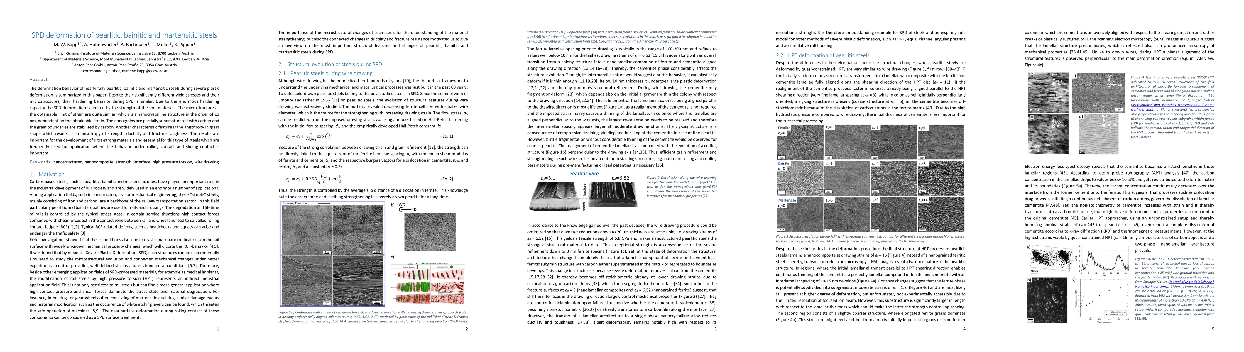 Thumbnail for SPD deformation of pearlitic, bainitic and martensitic steels