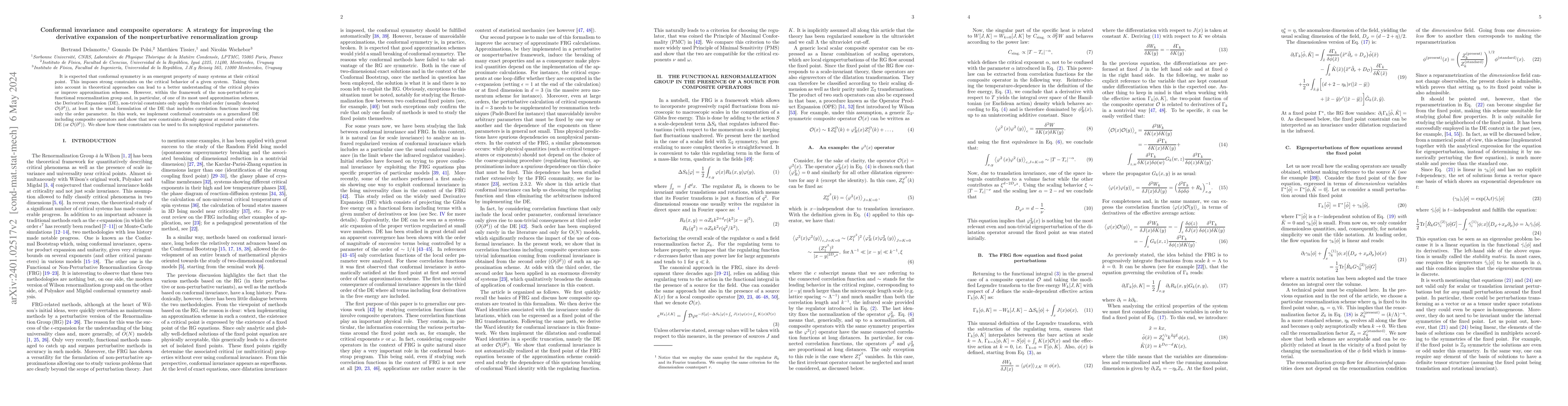 Thumbnail for Conformal invariance and composite operators: A strategy for improving
  the derivative expansion of the nonperturbative renormalization group