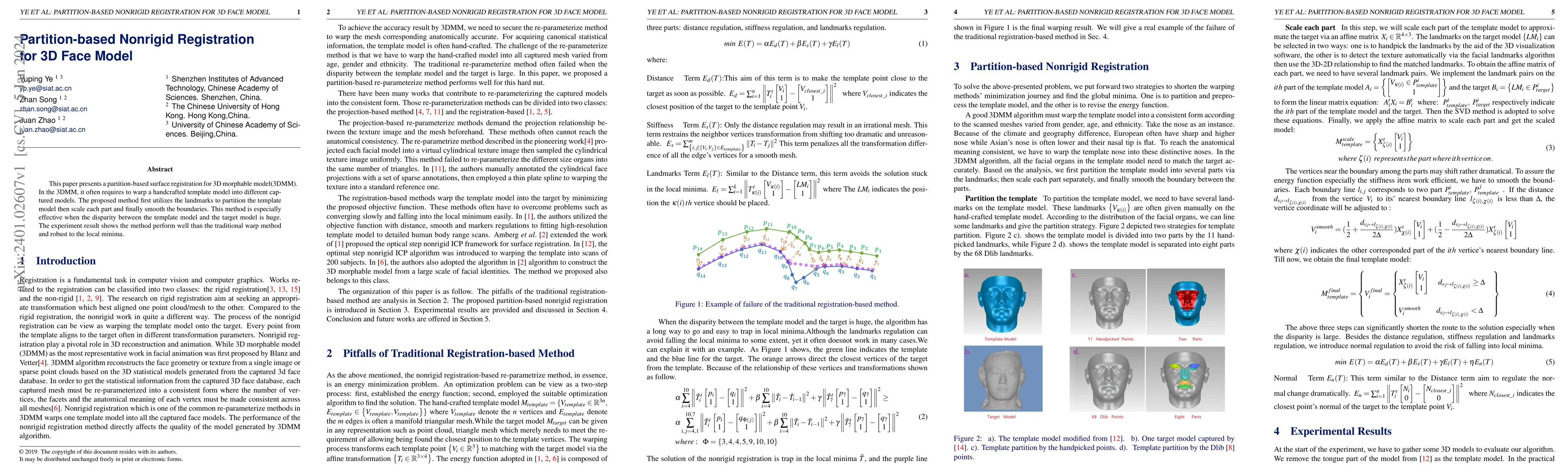 Thumbnail for Partition-based Nonrigid Registration for 3D Face Model