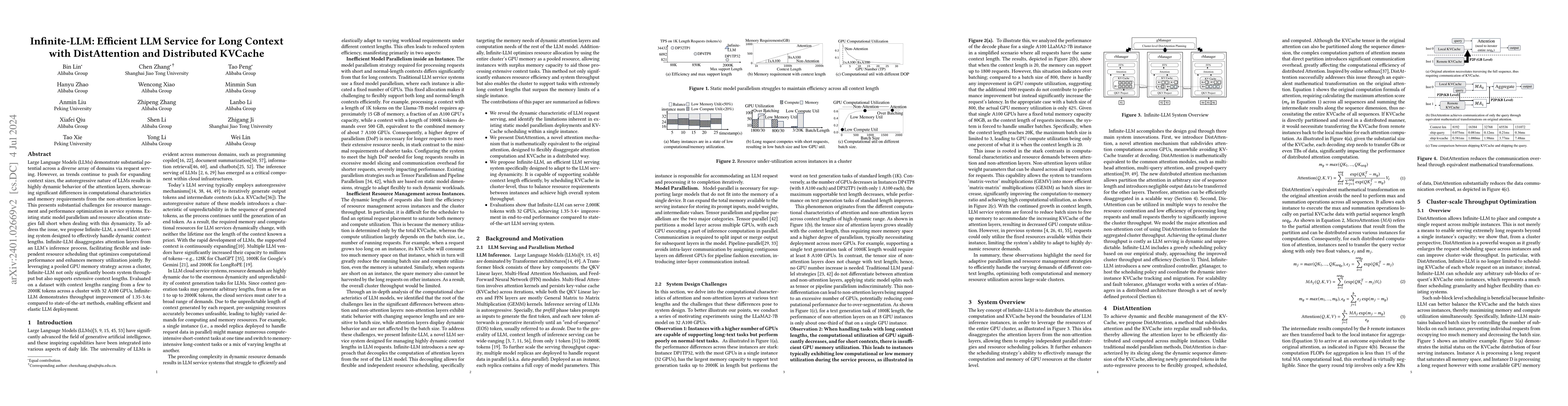 Thumbnail for Infinite-LLM: Efficient LLM Service for Long Context with DistAttention
  and Distributed KVCache