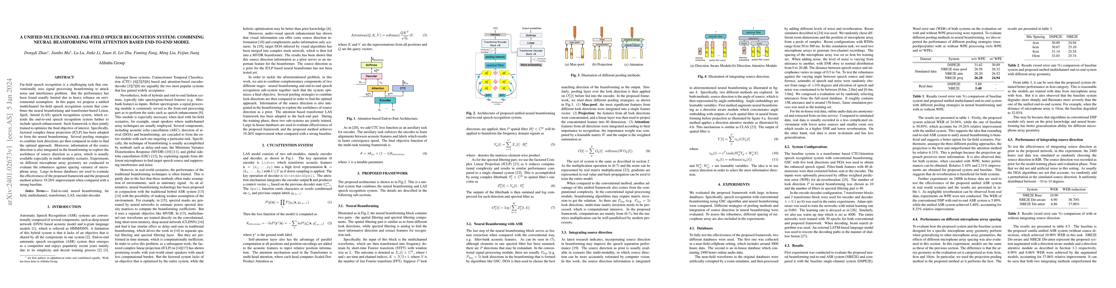 Thumbnail for A unified multichannel far-field speech recognition system: combining
  neural beamforming with attention based end-to-end model