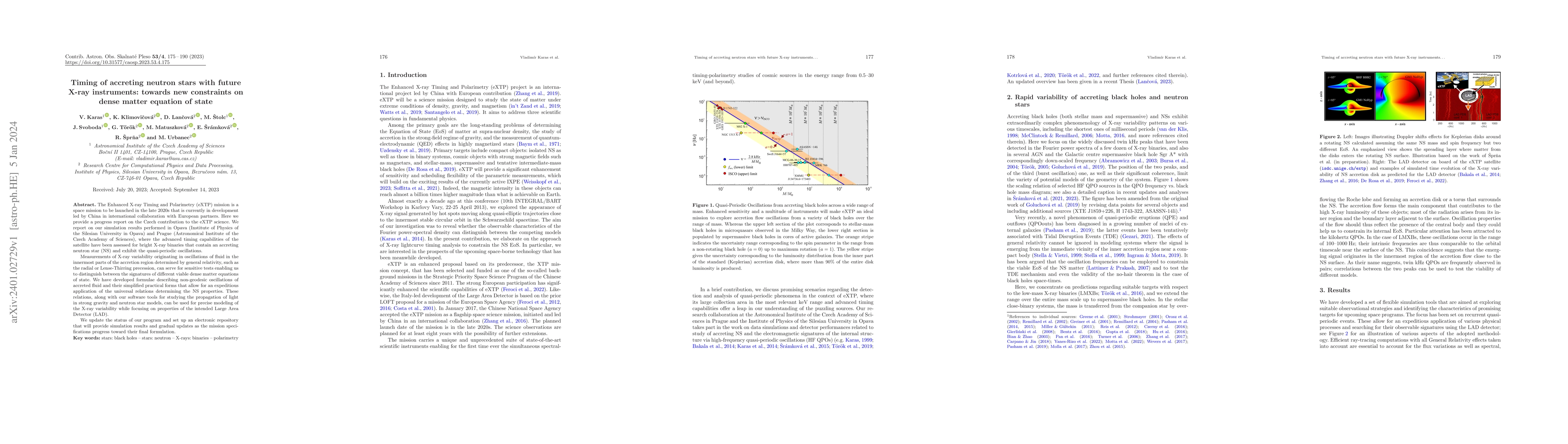 Thumbnail for Timing of accreting neutron stars with future X-ray instruments: towards
  new constraints on dense matter equation of state
