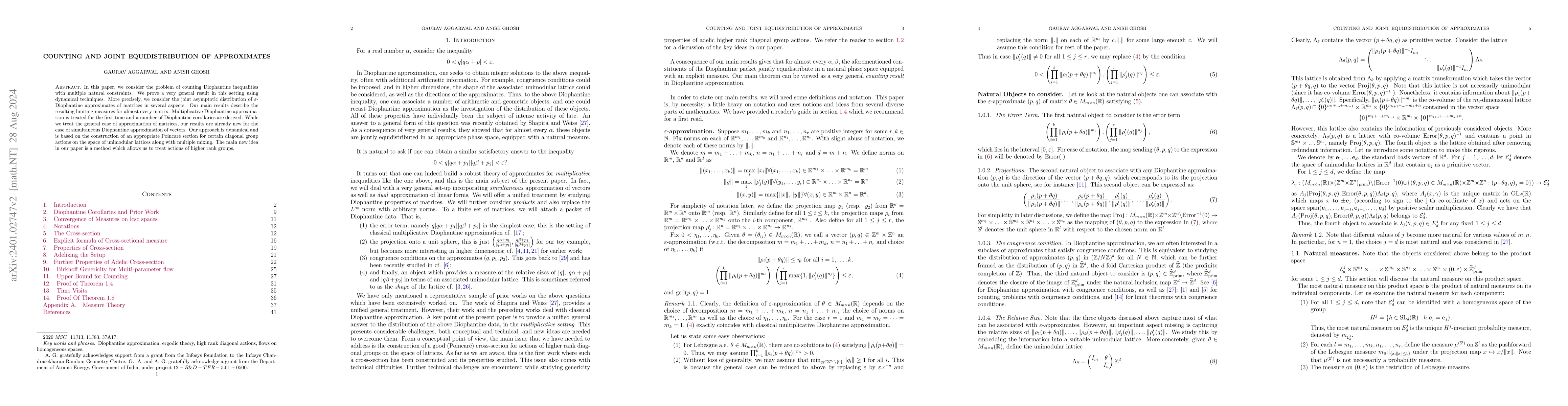 Thumbnail for Joint equidistribution of approximates