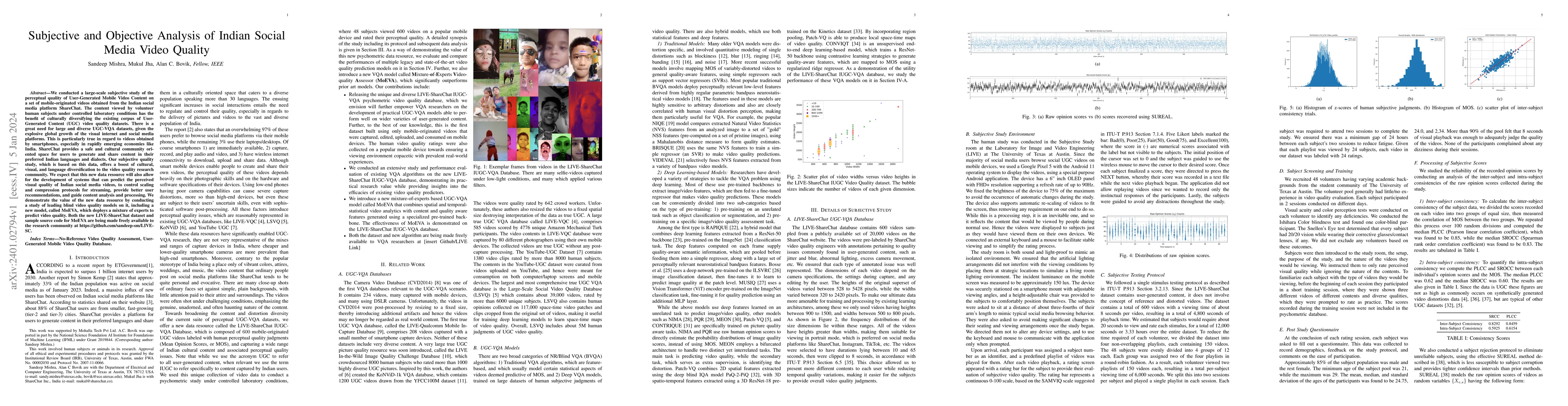 Thumbnail for Subjective and Objective Analysis of Indian Social Media Video Quality