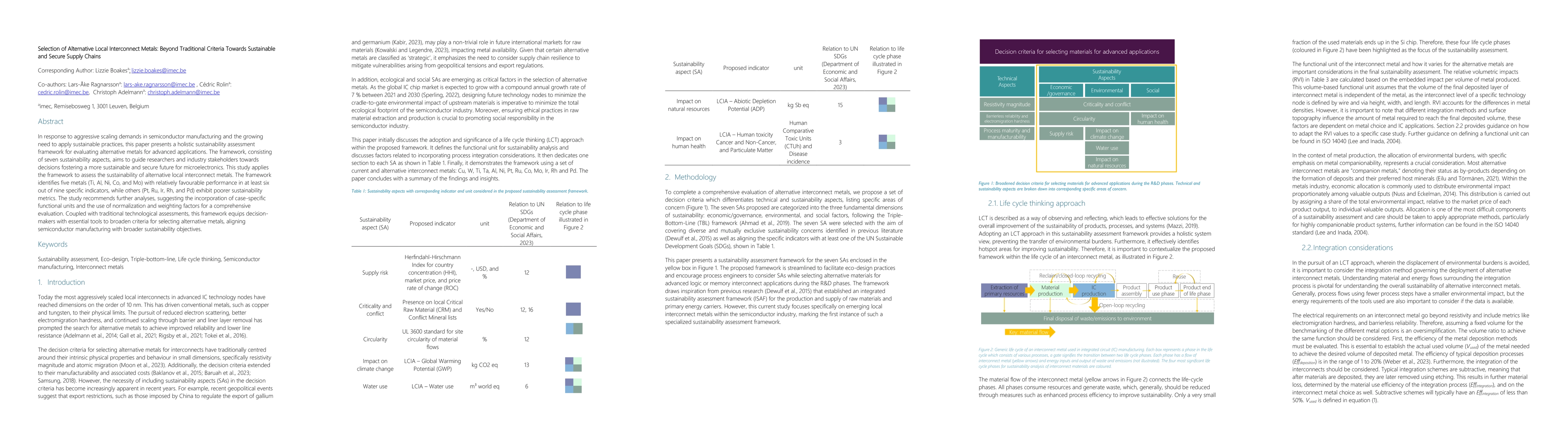 Thumbnail for Selection of Alternative Local Interconnect Metals: Beyond Traditional
  Criteria Towards Sustainable and Secure Supply Chains