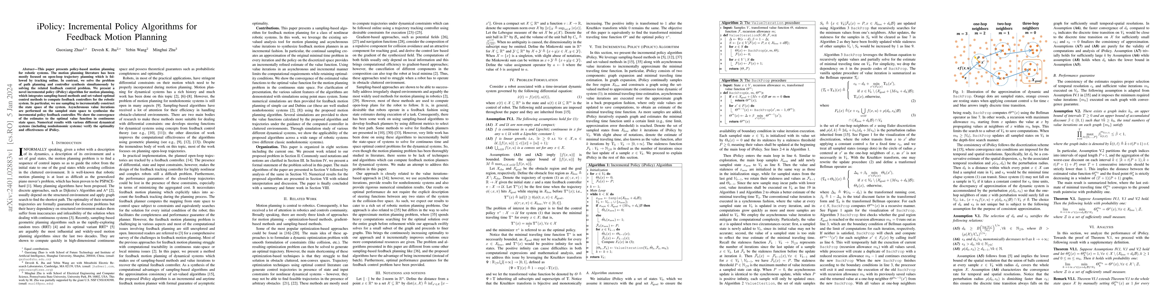 Thumbnail for iPolicy: Incremental Policy Algorithms for Feedback Motion Planning