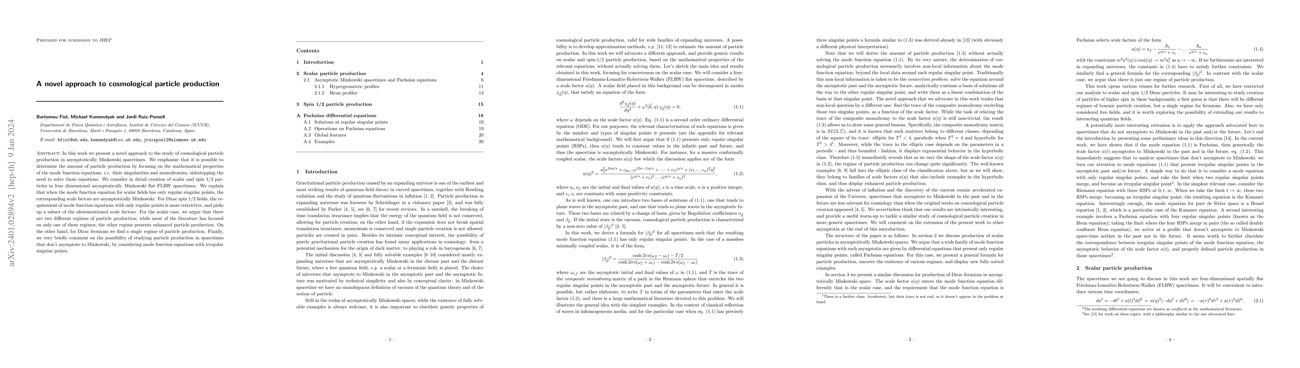 Thumbnail for A novel approach to cosmological particle production