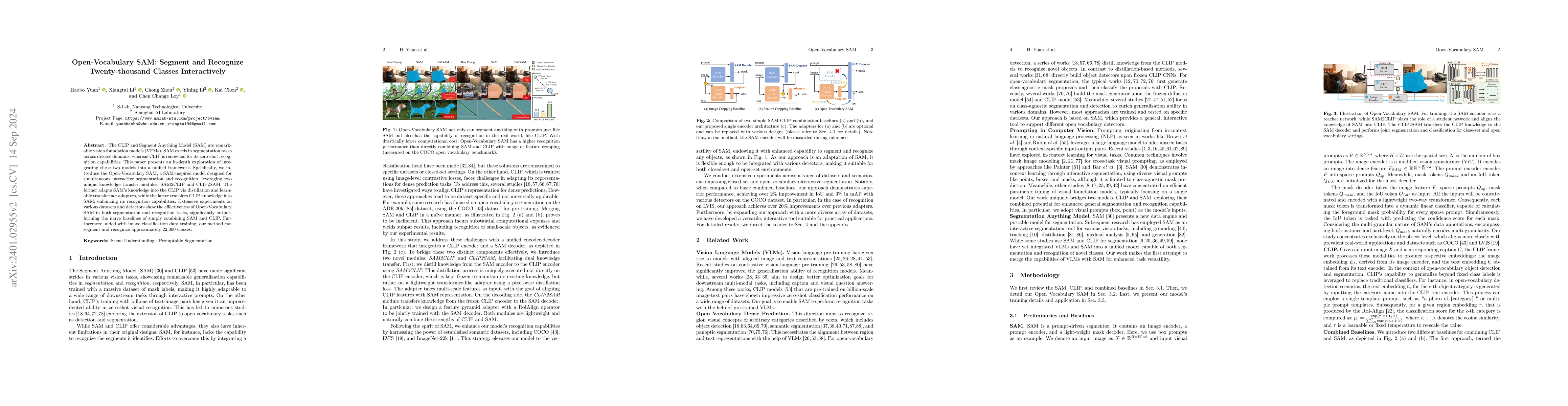 Thumbnail for Open-Vocabulary SAM: Segment and Recognize Twenty-thousand Classes
  Interactively
