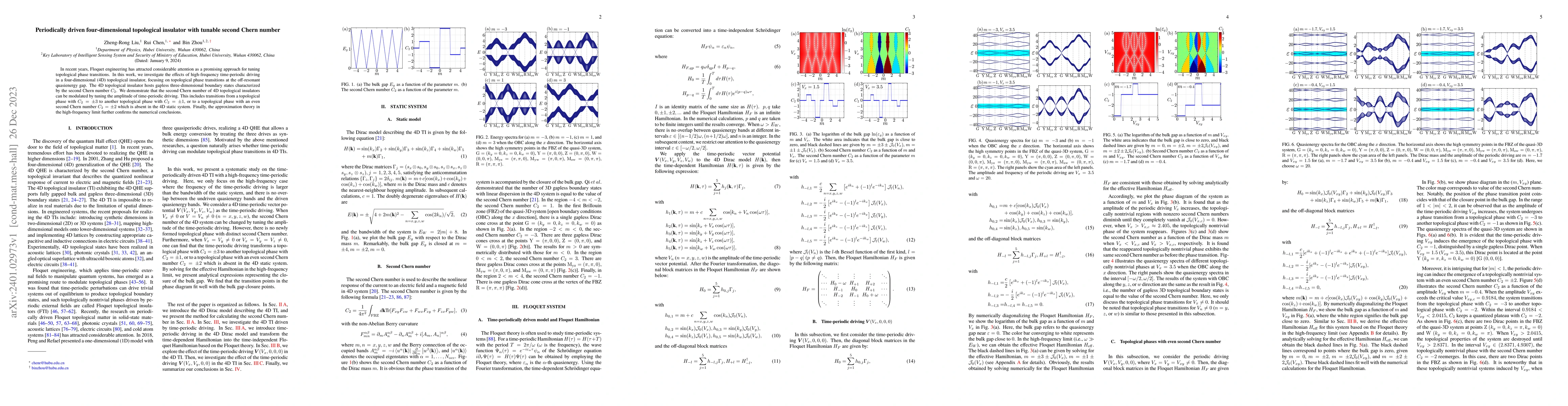 Thumbnail for Periodically driven four-dimensional topological insulator with tunable
  second Chern number