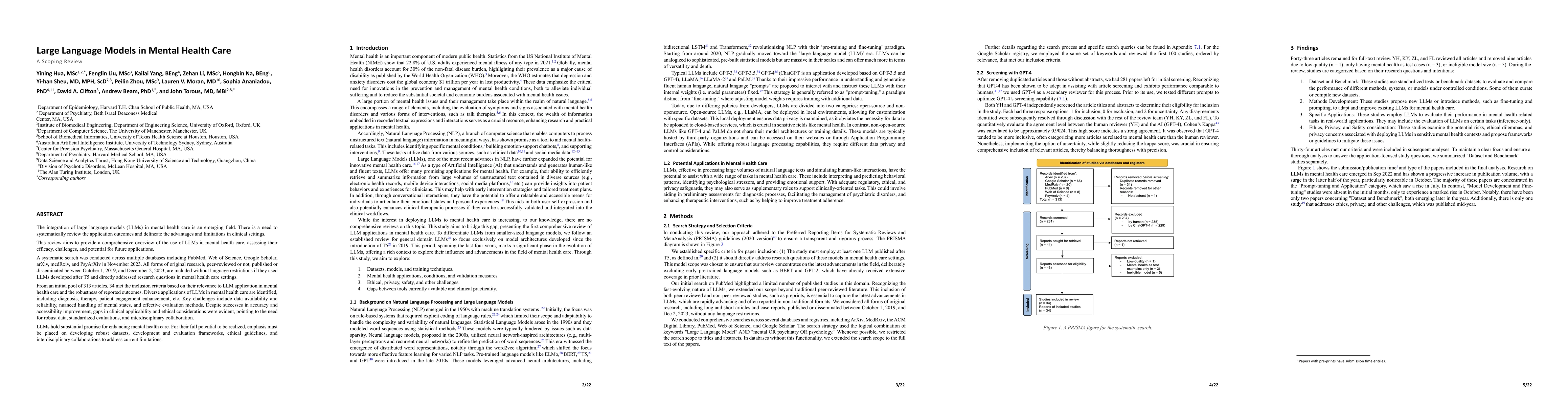 Thumbnail for Large Language Models in Mental Health Care: a Scoping Review