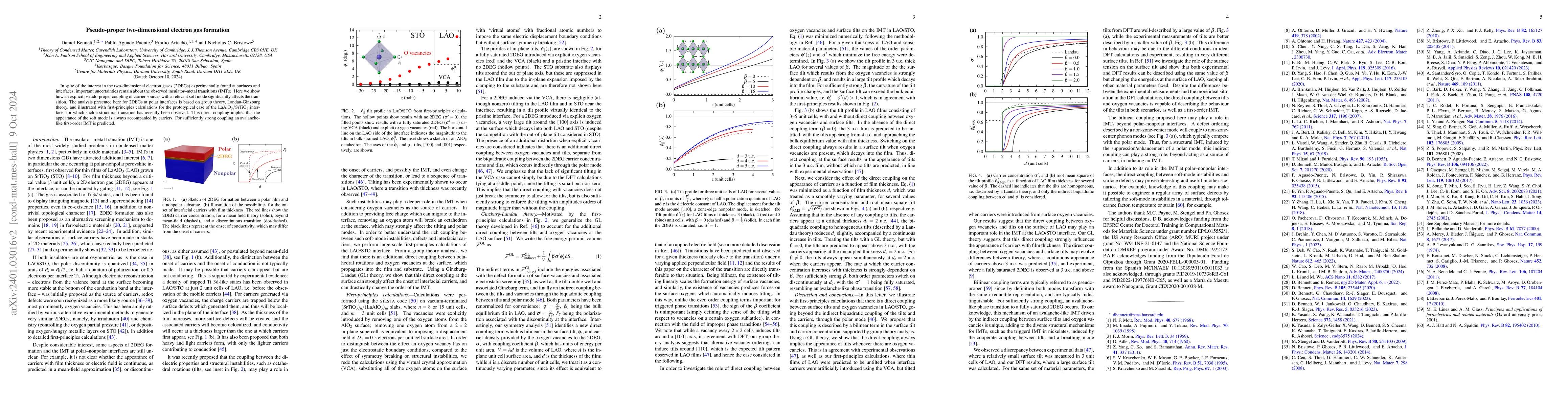 Thumbnail for Improper two-dimensional electron gas formation