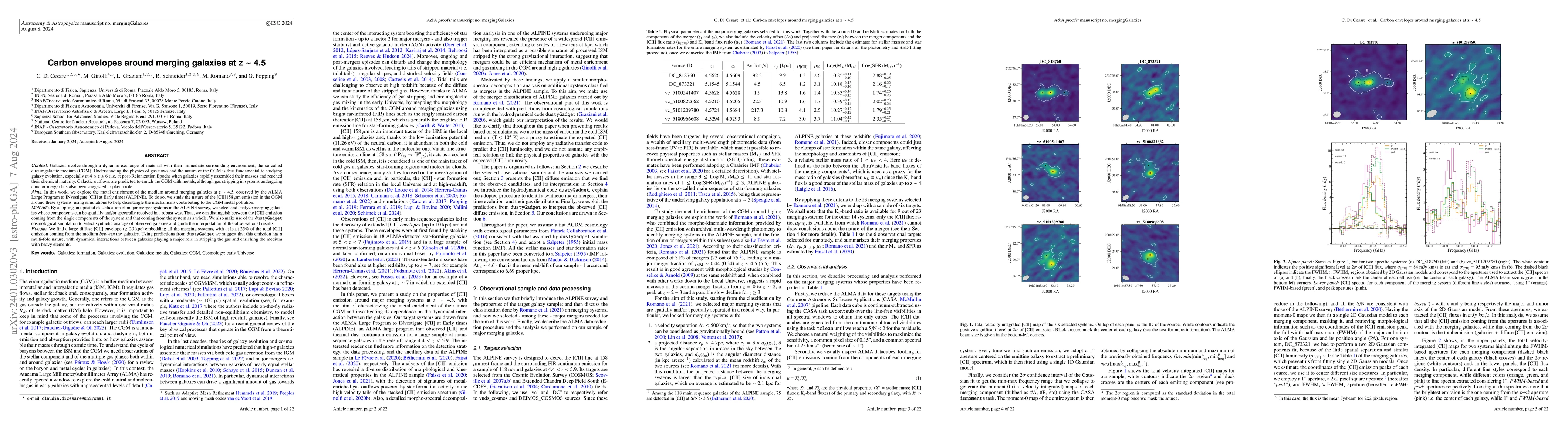 Thumbnail for Carbon envelopes around merging galaxies at z ~ 4.5