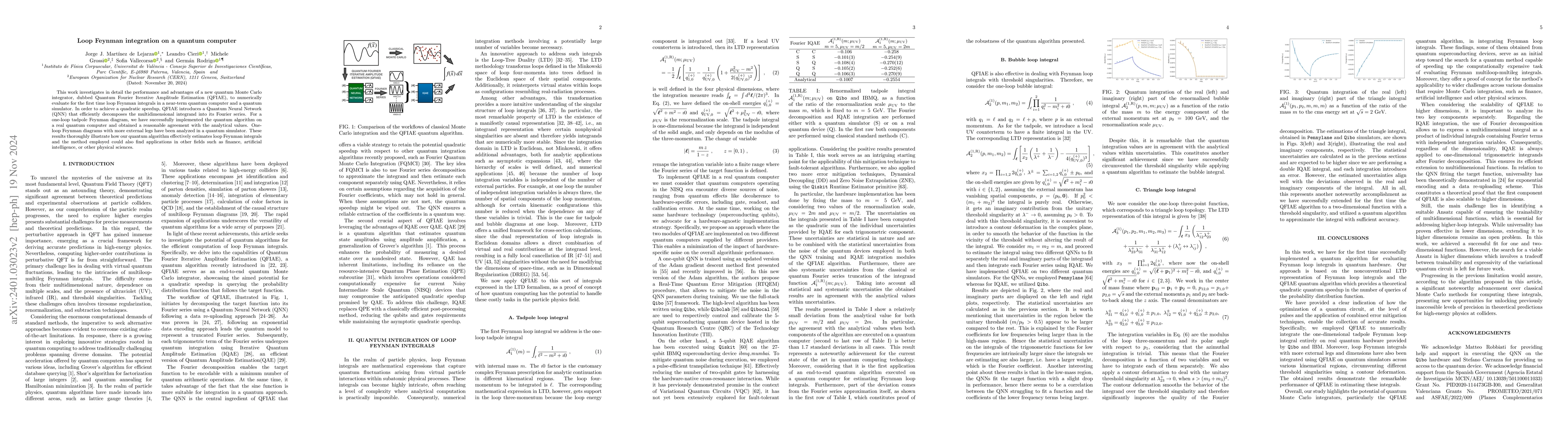 Thumbnail for Loop Feynman integration on a quantum computer