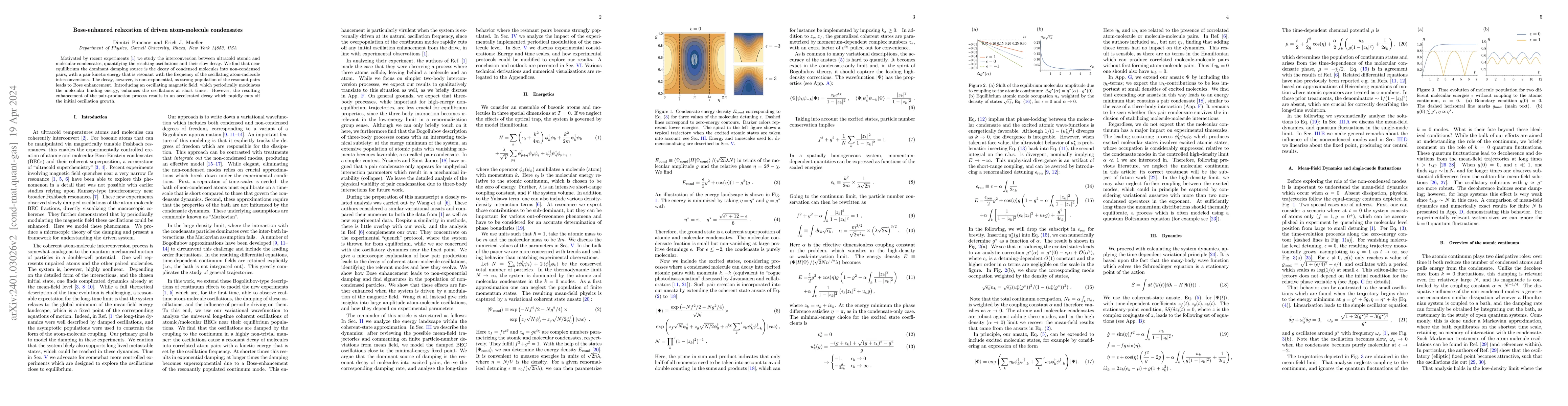 Thumbnail for Bose-enhanced relaxation of driven atom-molecule condensates