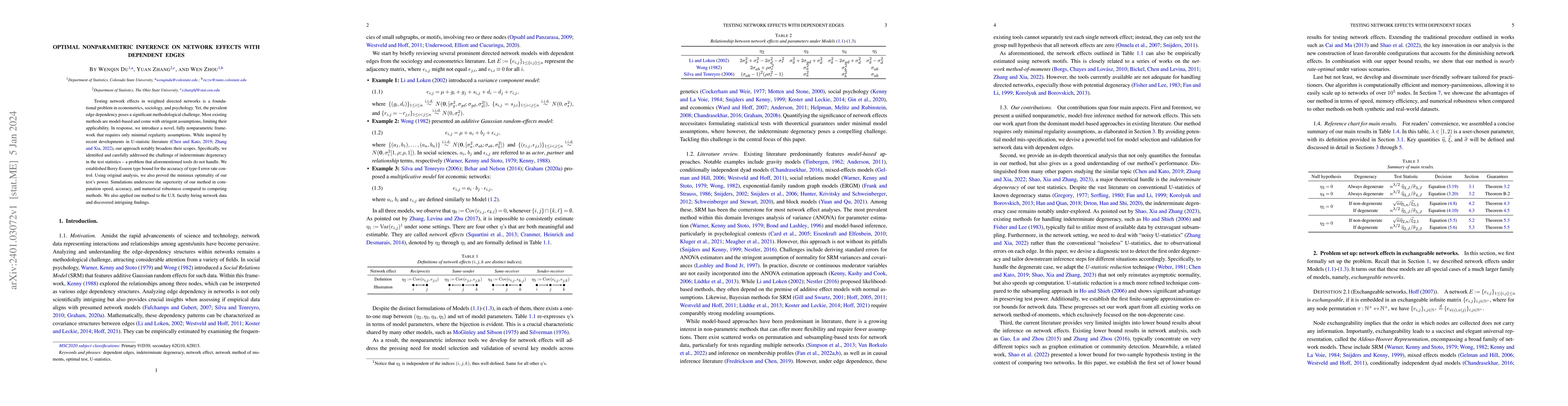 Thumbnail for Optimal Nonparametric Inference on Network Effects with Dependent Edges