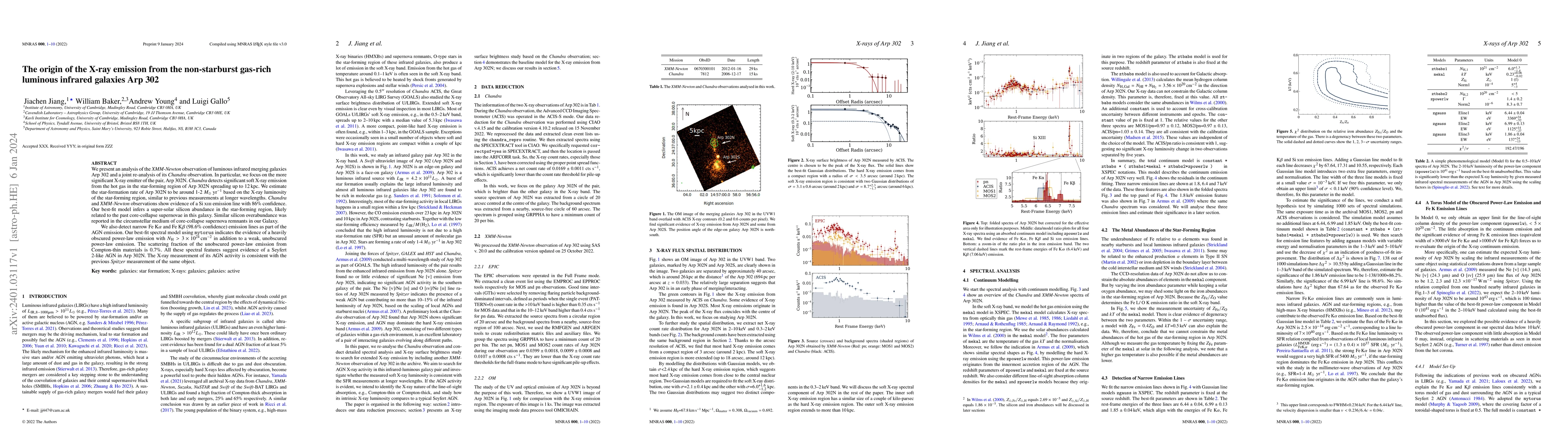 Thumbnail for The Origin of the X-ray Emission from the Non-Starburst Gas-Rich
  Luminous Infrared Galaxies Arp 302