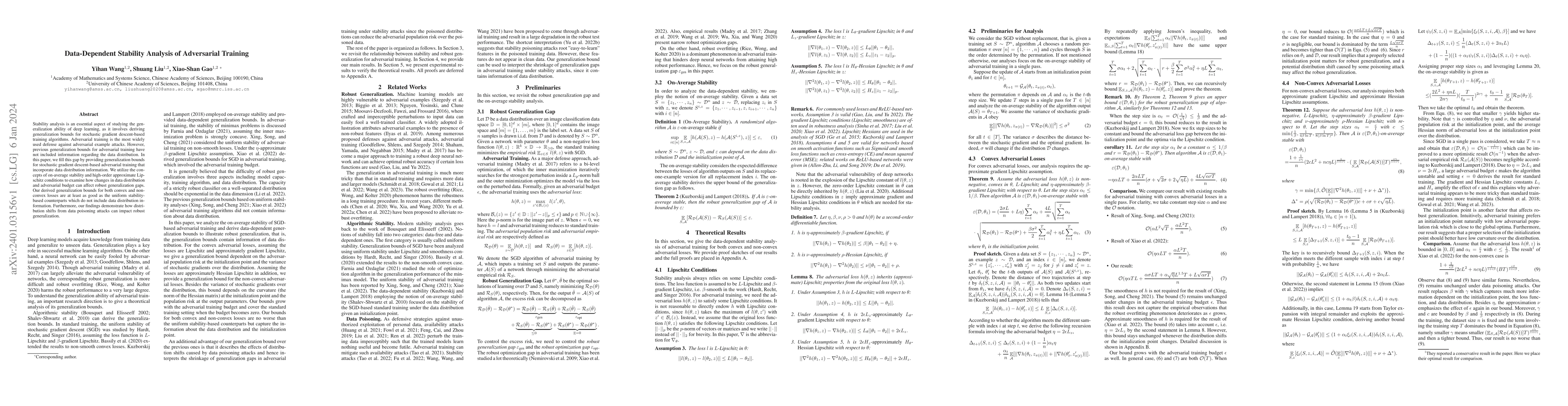 Thumbnail for Data-Dependent Stability Analysis of Adversarial Training