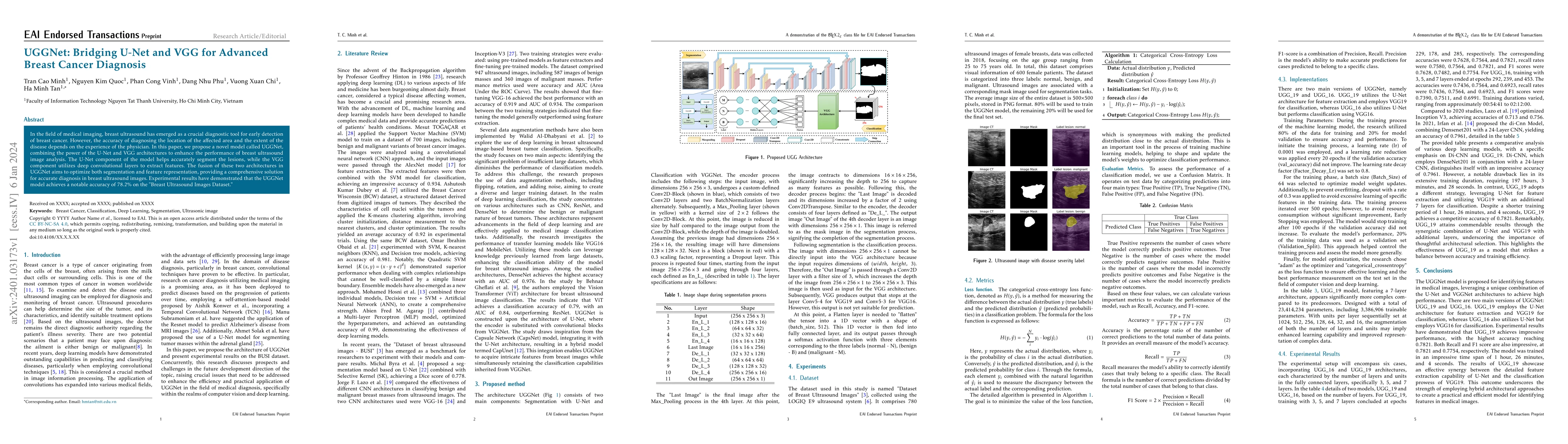 Thumbnail for UGGNet: Bridging U-Net and VGG for Advanced Breast Cancer Diagnosis