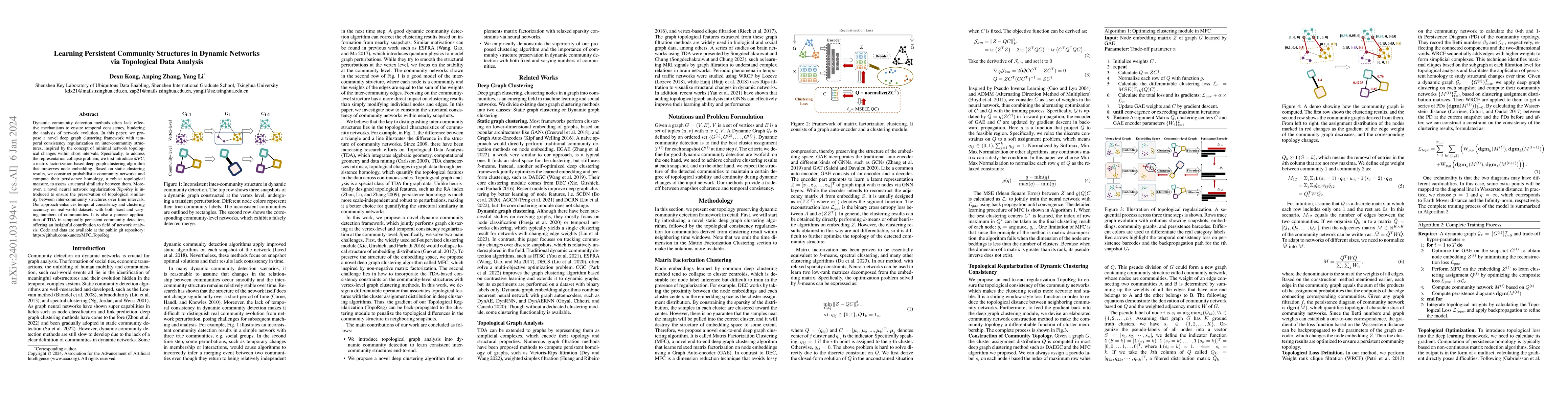 Thumbnail for Learning Persistent Community Structures in Dynamic Networks via
  Topological Data Analysis