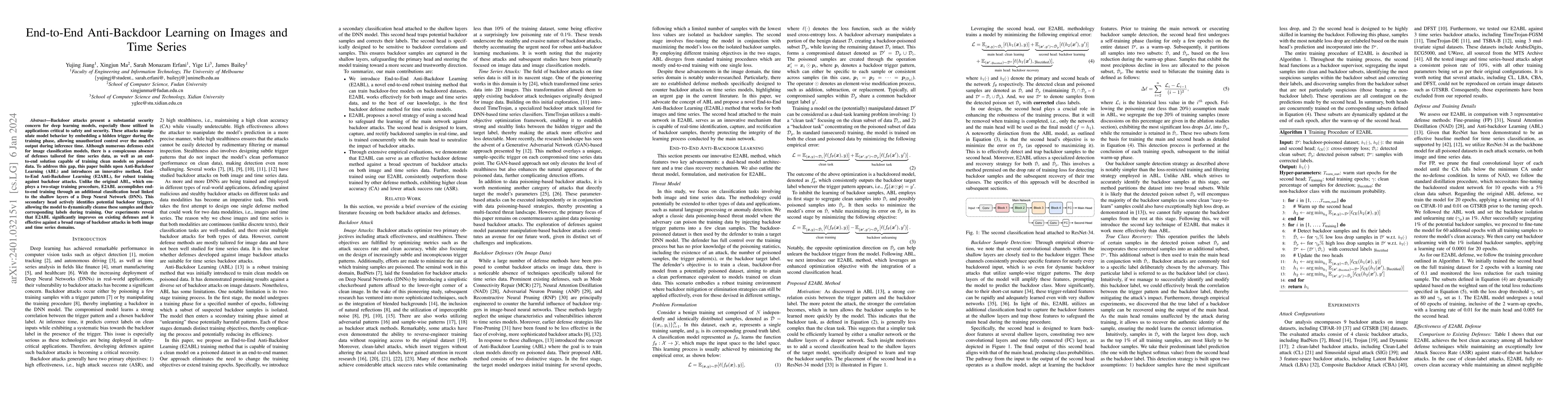 Thumbnail for End-to-End Anti-Backdoor Learning on Images and Time Series