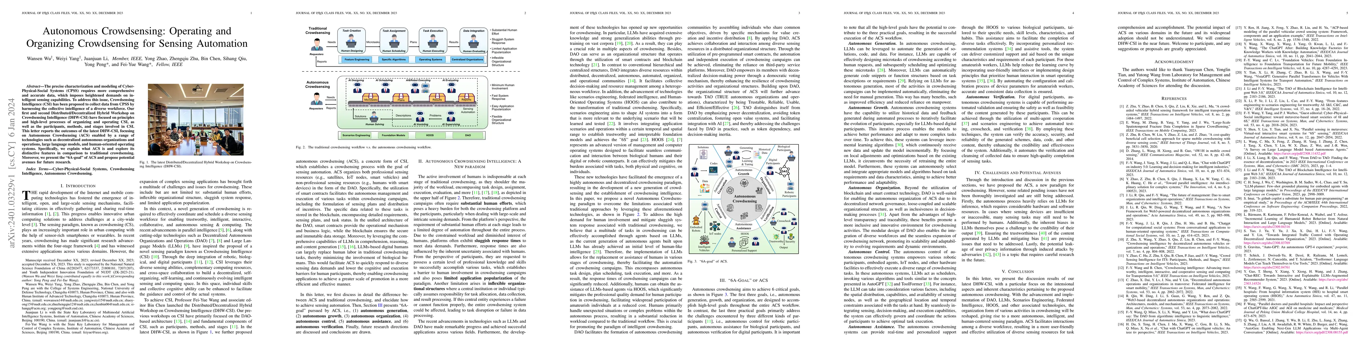Thumbnail for Autonomous Crowdsensing: Operating and Organizing Crowdsensing for
  Sensing Automation