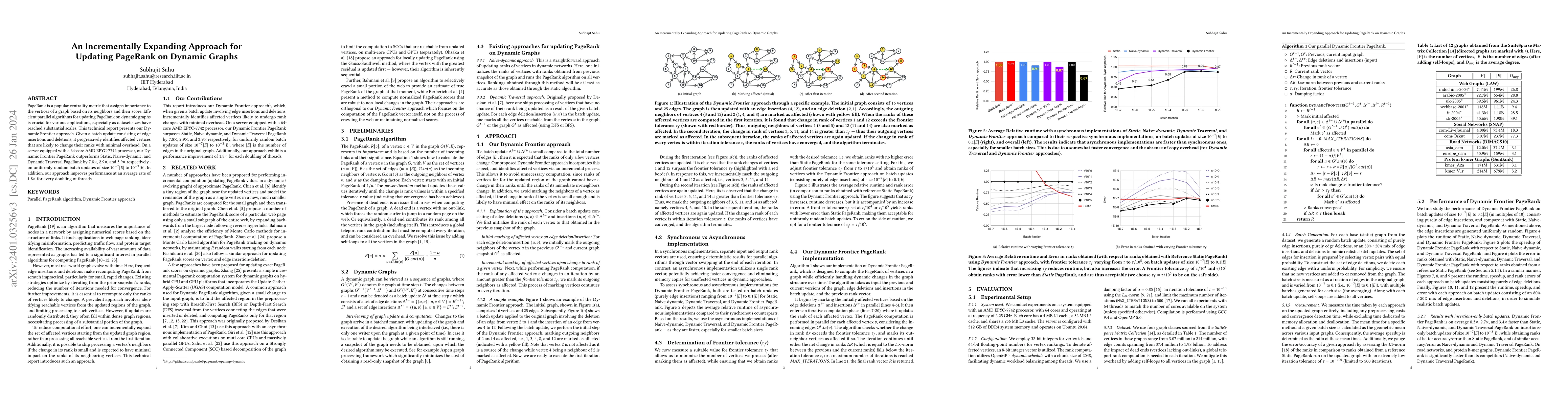 Thumbnail for An Incrementally Expanding Approach for Updating PageRank on Dynamic
  Graphs