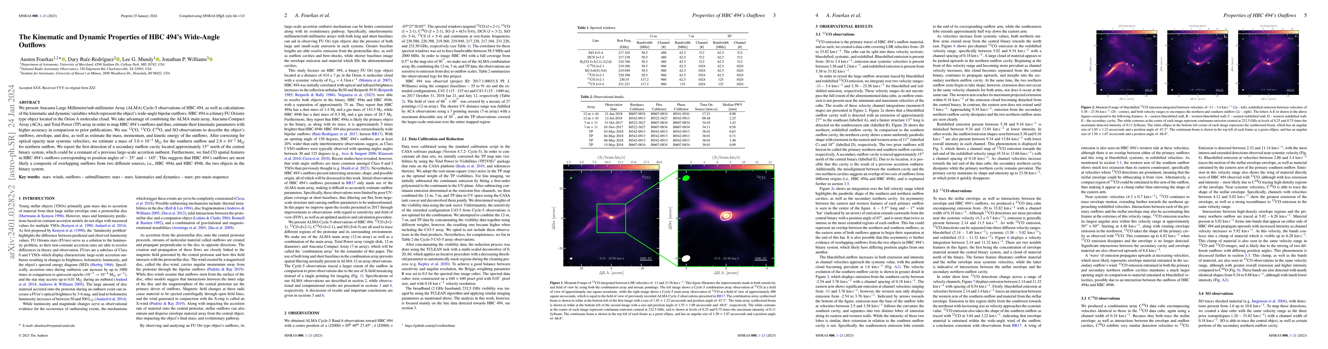 Thumbnail for The Kinematic and Dynamic Properties of HBC 494's Wide-Angle Outflows