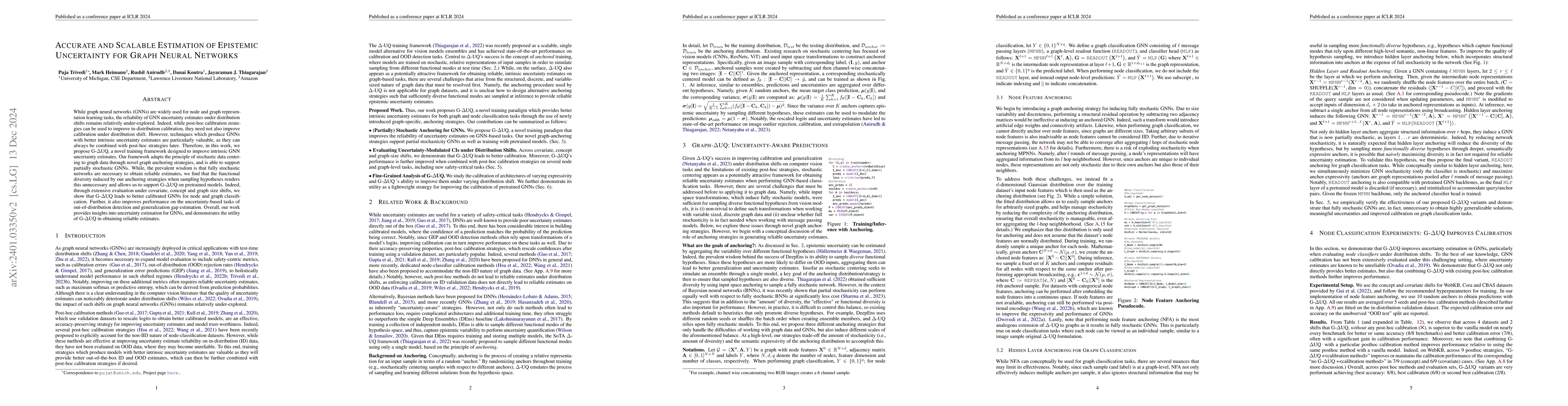 Thumbnail for Accurate and Scalable Estimation of Epistemic Uncertainty for Graph
  Neural Networks