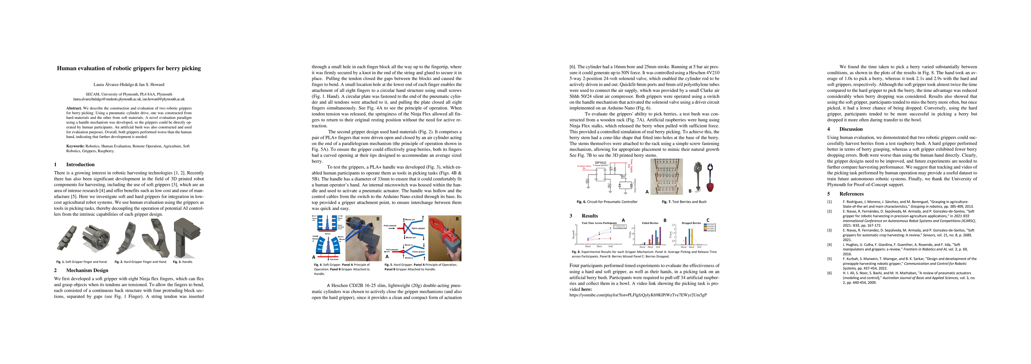 Thumbnail for Human evaluation of robotic grippers for berry picking