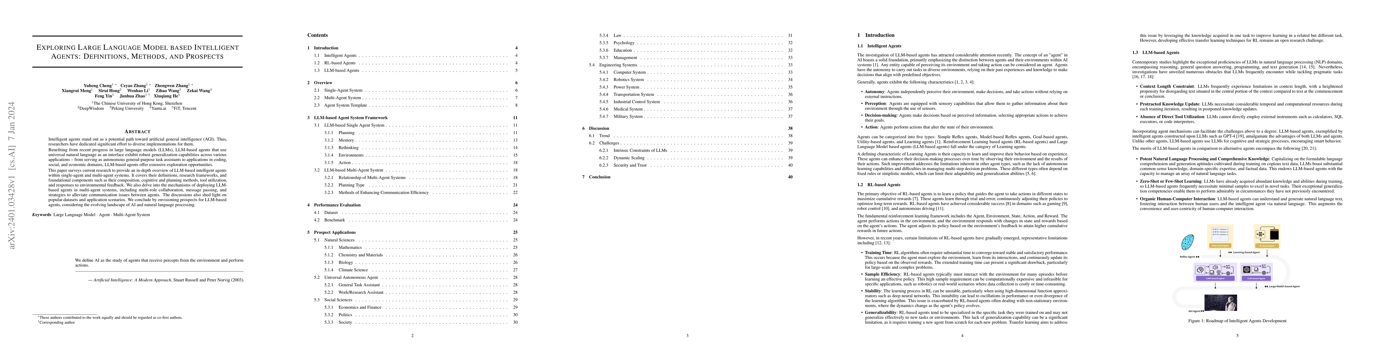 Thumbnail for Exploring Large Language Model based Intelligent Agents: Definitions,
  Methods, and Prospects